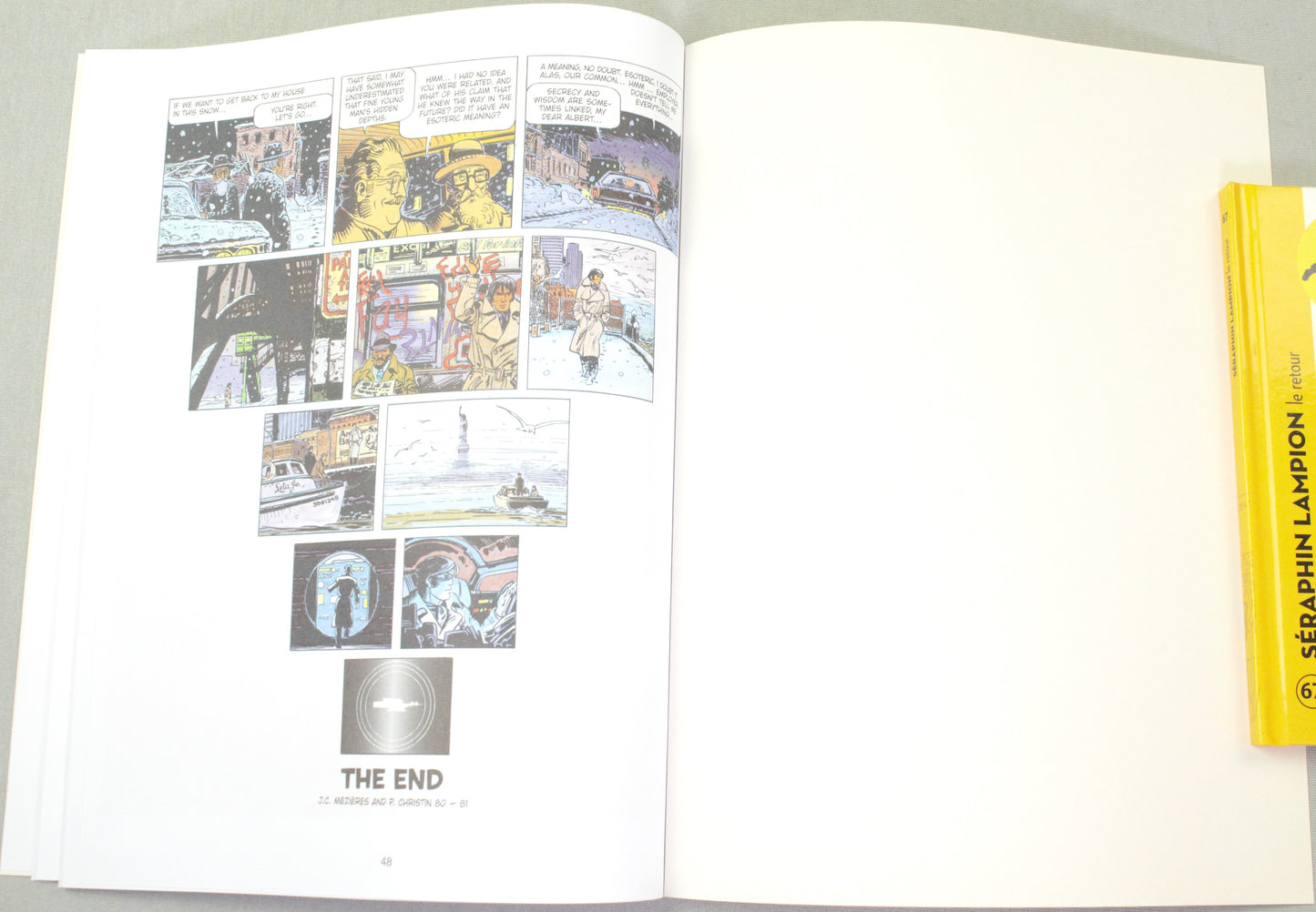 Valerian Volume 10 - "Brooklyn Line, Terminus Cosmos" Cinebook Paperback Comic Book by Mezieres & Christin