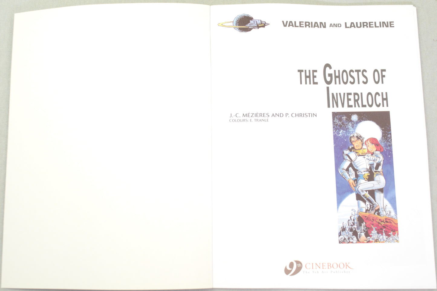 Valerian Volume 11 - "The Ghosts of Inverloch" Cinebook Paperback Comic Book by Mezieres & Christin