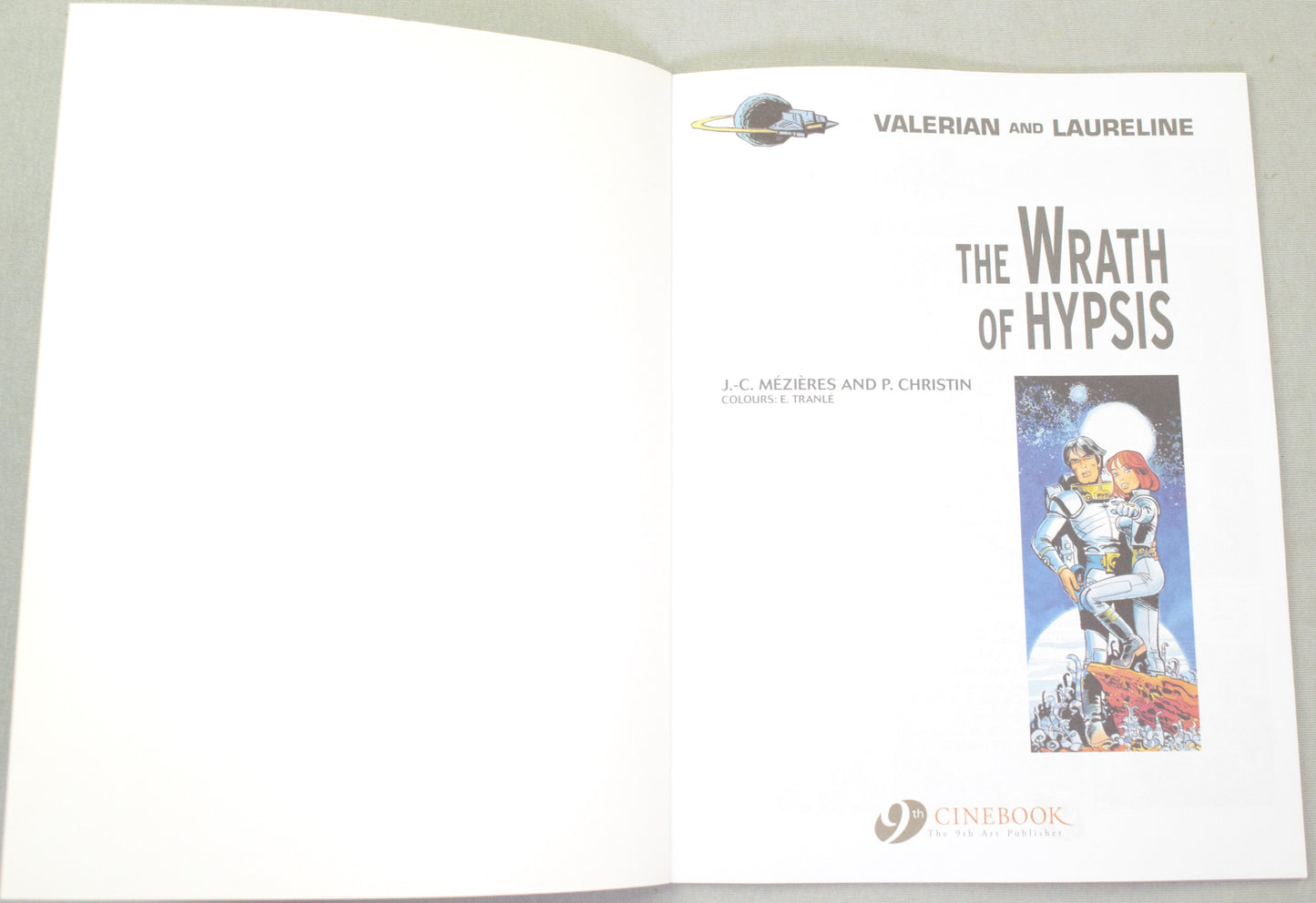 Valerian Volume 12 - "The Wrath of Hypsis" Cinebook Paperback Comic Book by Mezieres & Christin