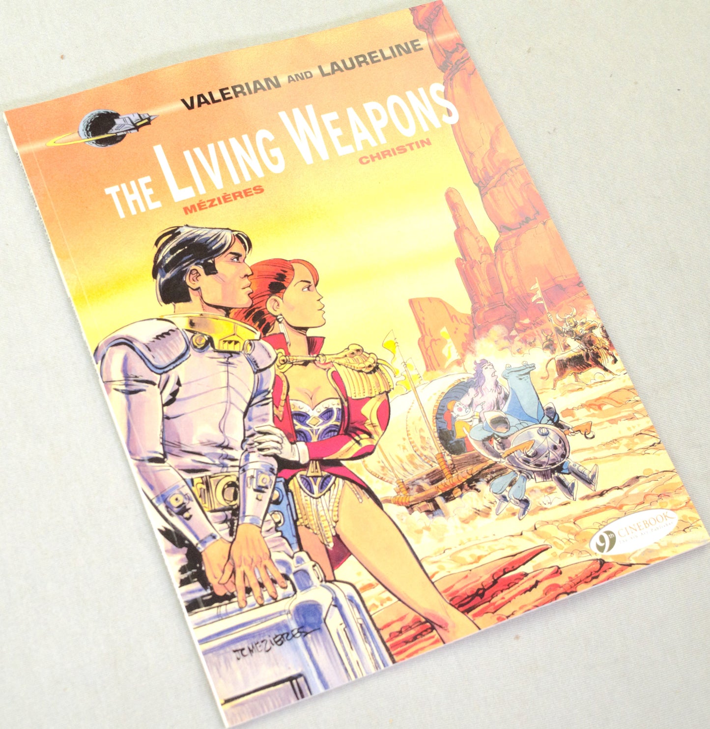 Valerian Volume 14 - "The Living Weapons" Cinebook Paperback Comic Book by Mezieres & Christin