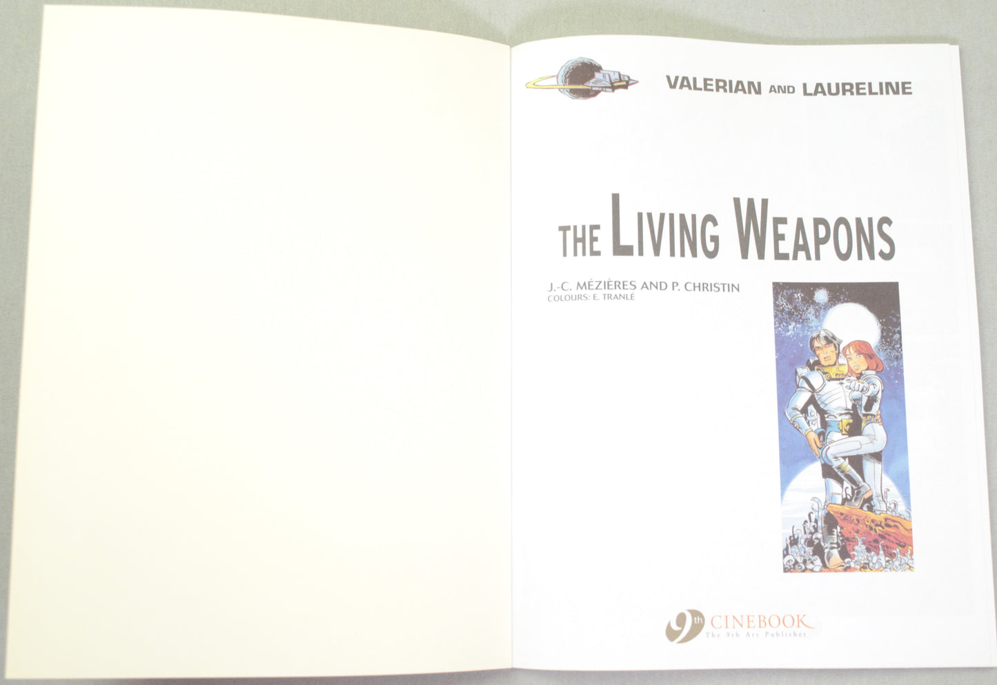 Valerian Volume 14 - "The Living Weapons" Cinebook Paperback Comic Book by Mezieres & Christin