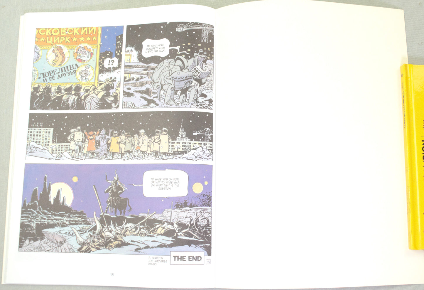 Valerian Volume 14 - "The Living Weapons" Cinebook Paperback Comic Book by Mezieres & Christin