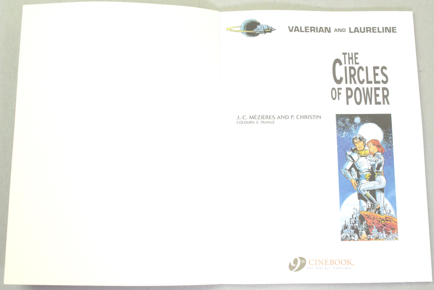 Valerian Volume 15 - " The Circles of Power" Cinebook Paperback Comic Book by Mezieres & Christin