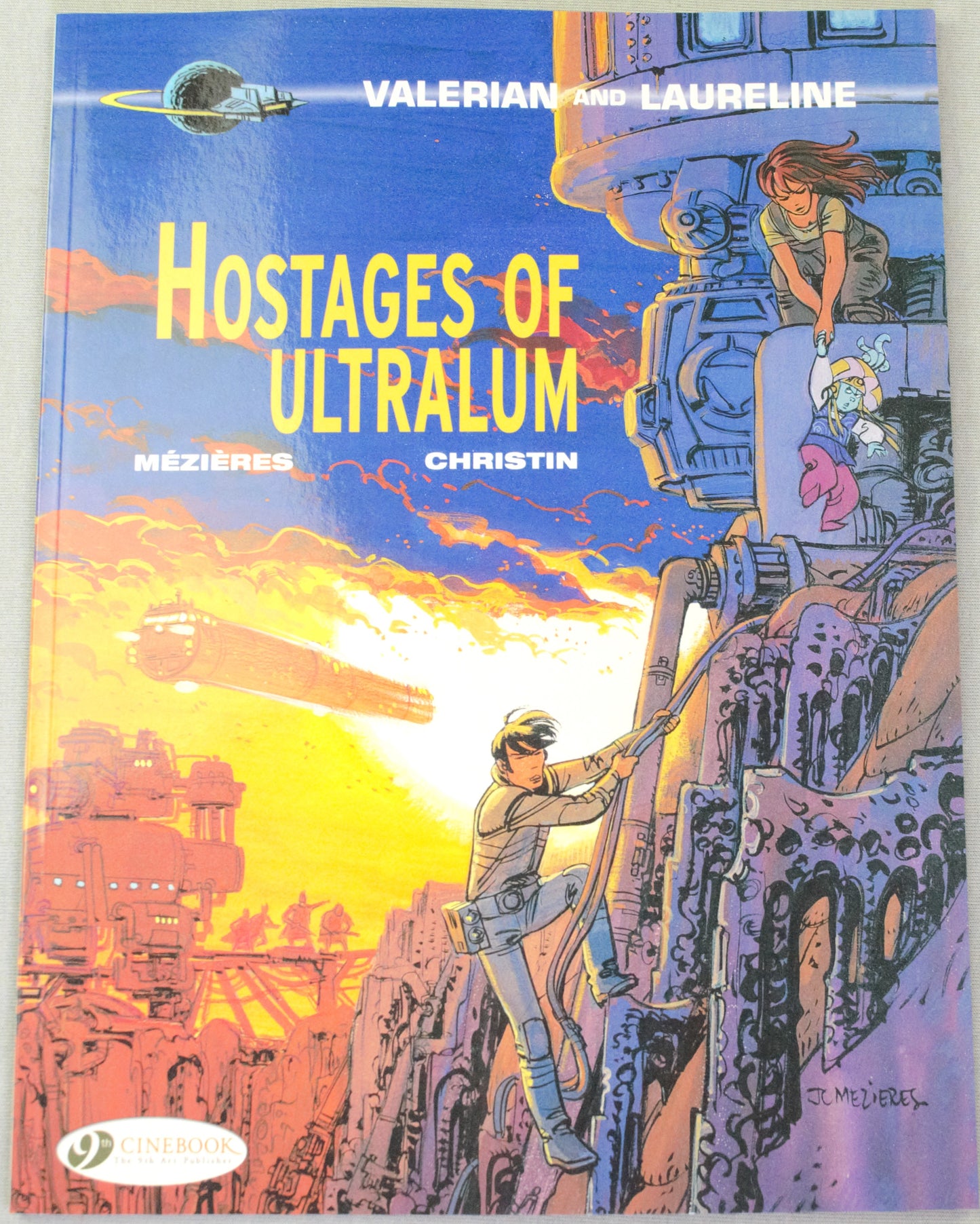 Valerian Volume 16 - "Hostages of Ultralum" Cinebook Paperback Comic Book by Mezieres & Christin