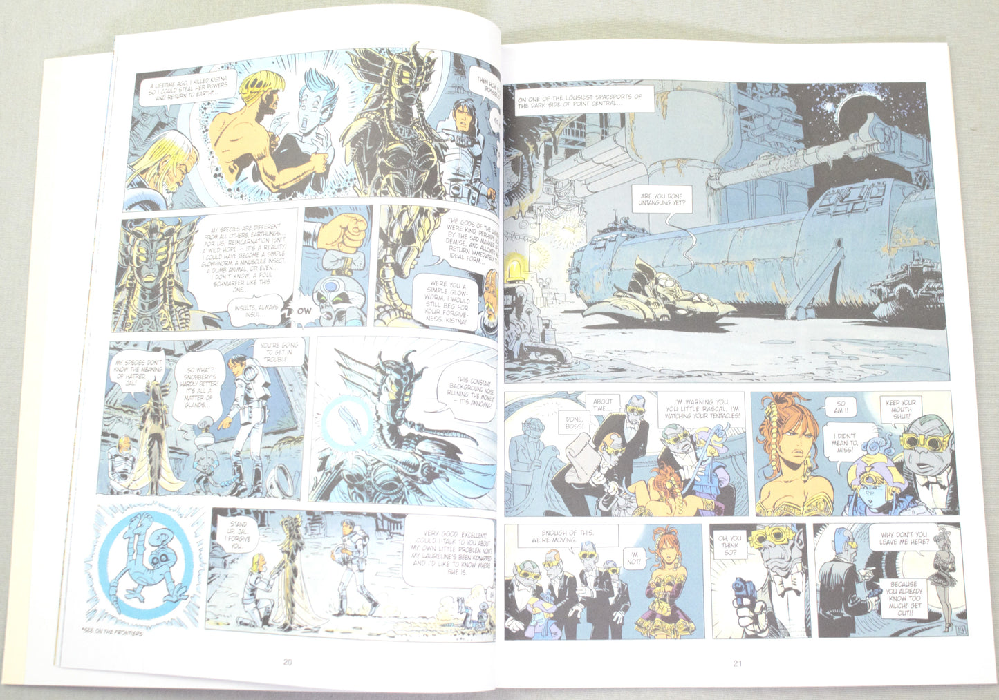 Valerian Volume 16 - "Hostages of Ultralum" Cinebook Paperback Comic Book by Mezieres & Christin
