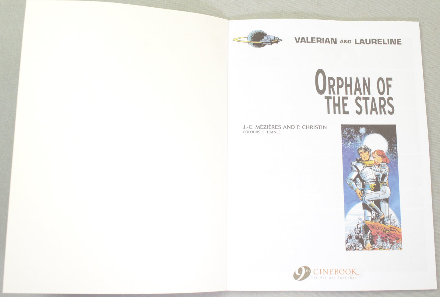 Valerian Volume 17 - "Orphans of The Stars" Cinebook Paperback Comic Book by Mezieres & Christin
