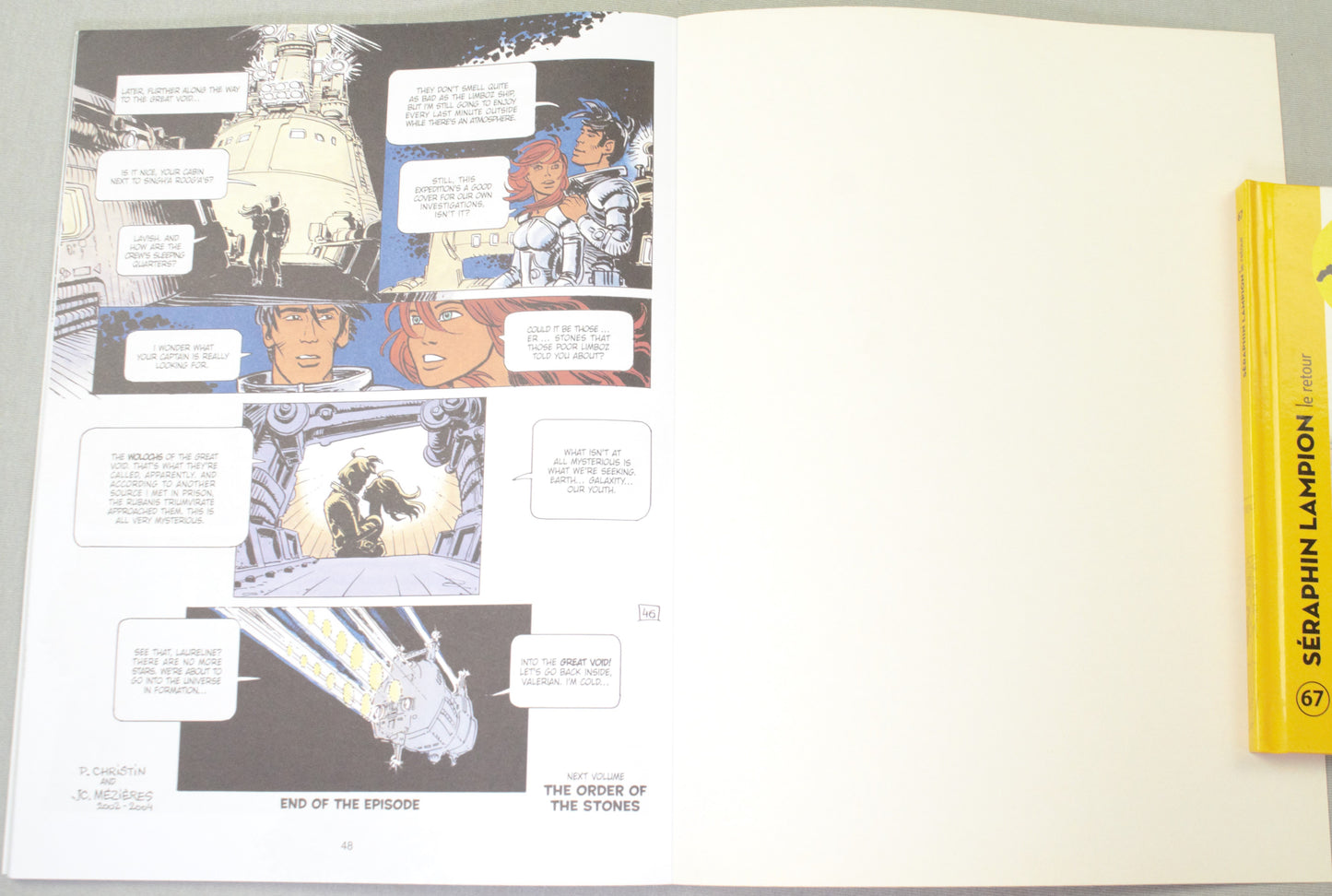 Valerian Volume 19 - "At the Edge of the Great Void" Cinebook Paperback Comic Book by Mezieres & Christin
