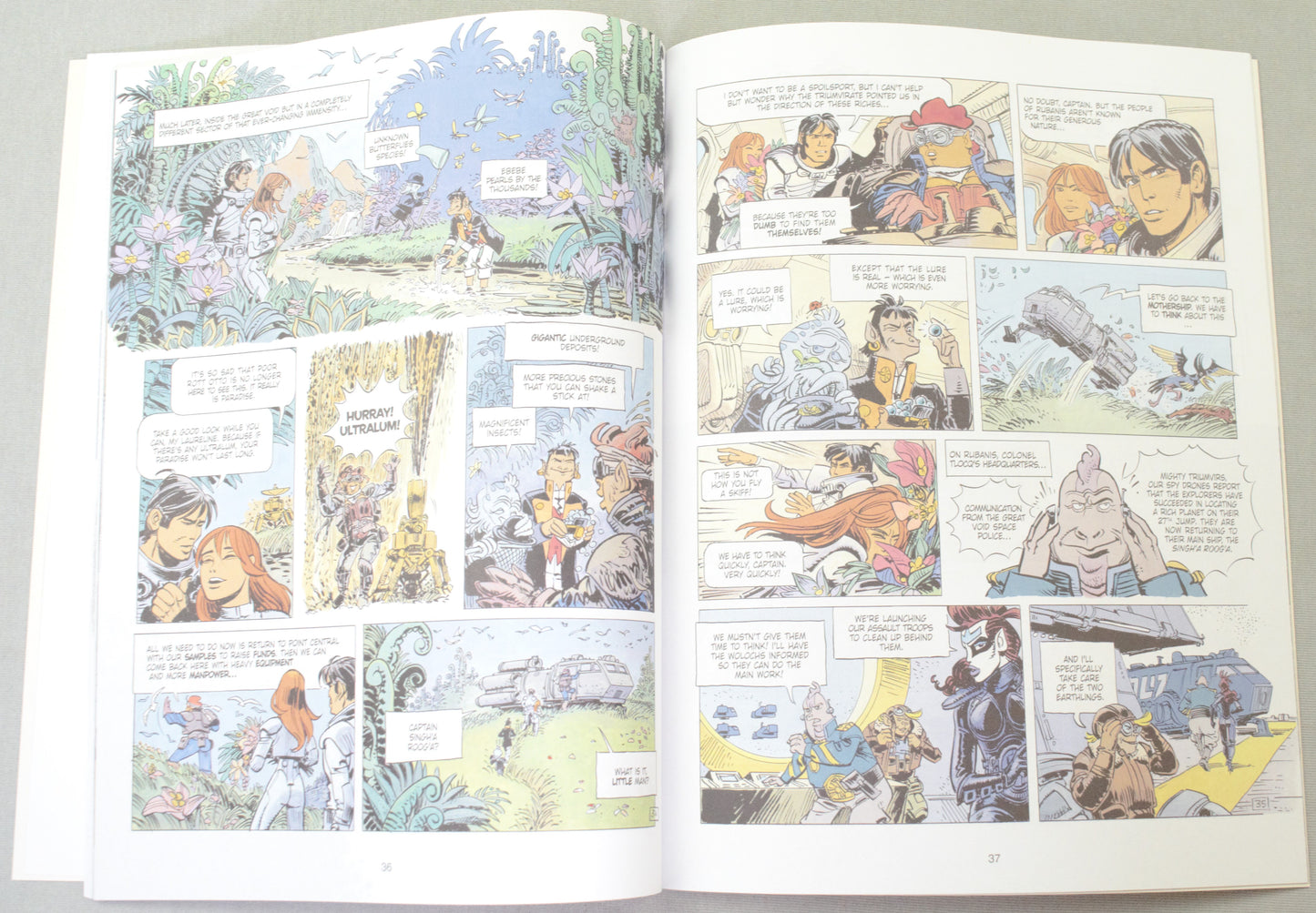 Valerian Volume 20 - "The Order of the Stones" Cinebook Paperback Comic Book by Mezieres & Christin