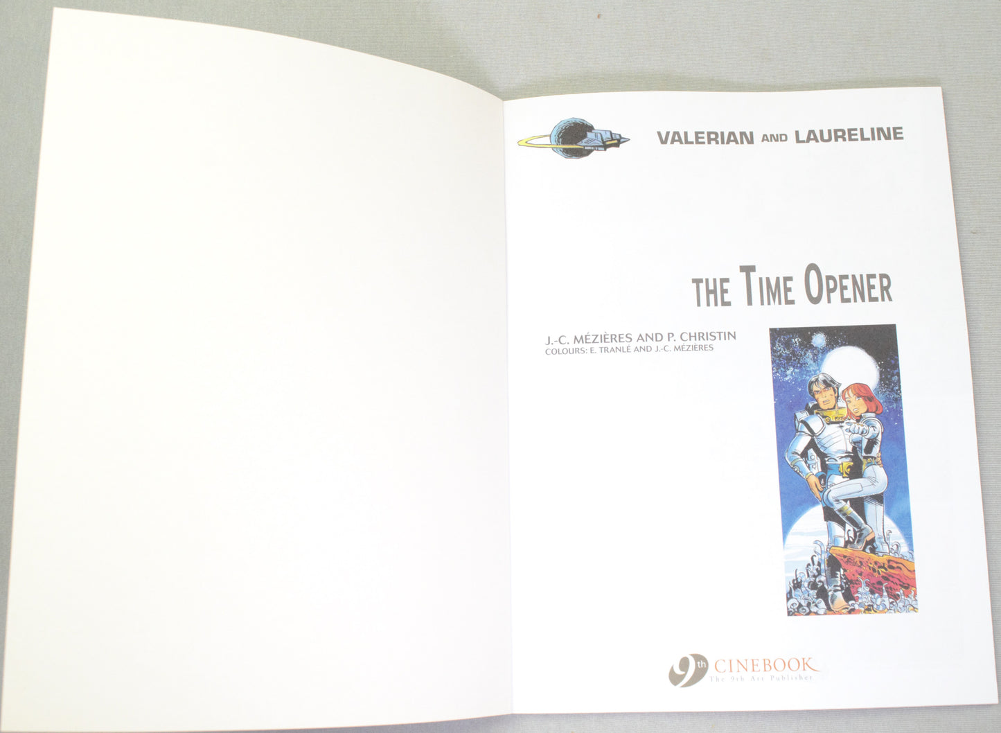 Valerian Volume 21 - "The Time Opener" Cinebook Paperback Comic Book by Mezieres & Christin