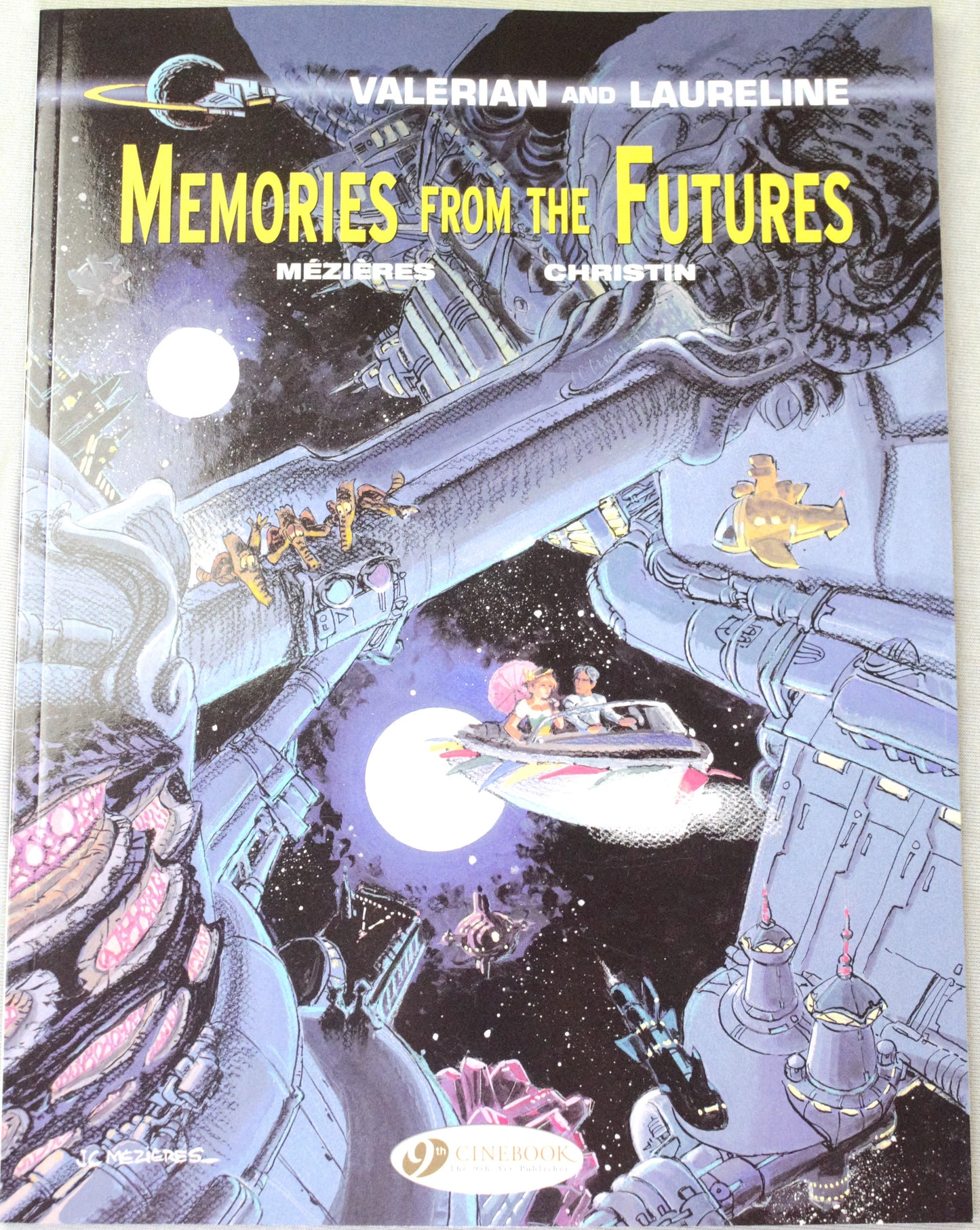 Valerian Volume 22 - "Memories from the Futures" Cinebook Paperback Comic Book by Mezieres & Christin