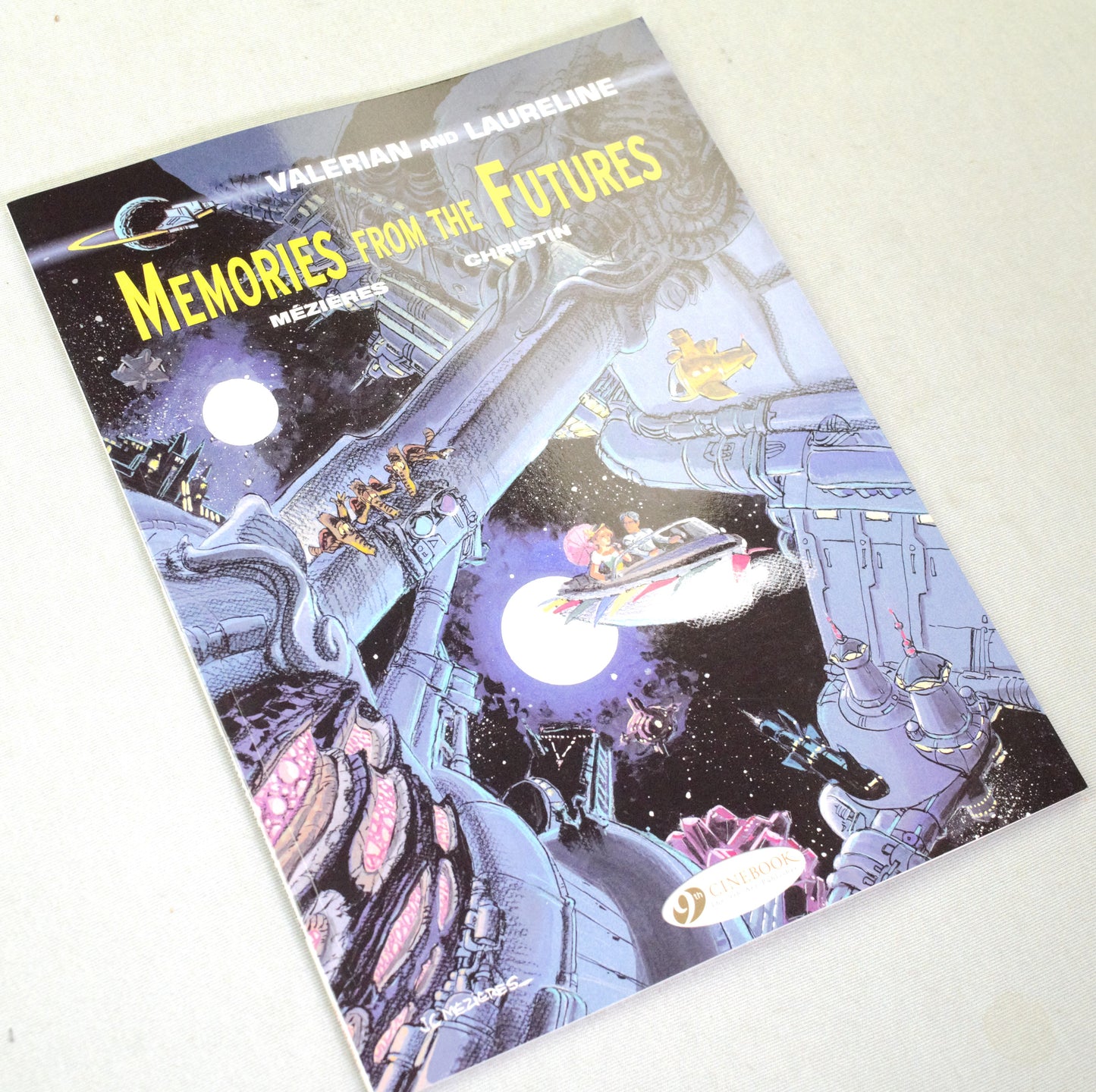 Valerian Volume 22 - "Memories from the Futures" Cinebook Paperback Comic Book by Mezieres & Christin