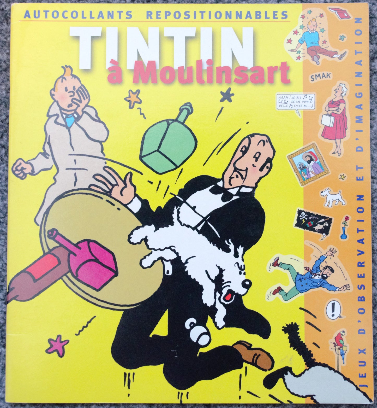 Tintin a Moulinsart Rare LTD Release 2002 Tintin Sticker Book Editions Moulinsart