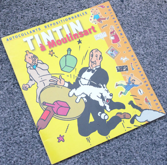 Tintin a Moulinsart Rare LTD Release 2002 Tintin Sticker Book Editions Moulinsart