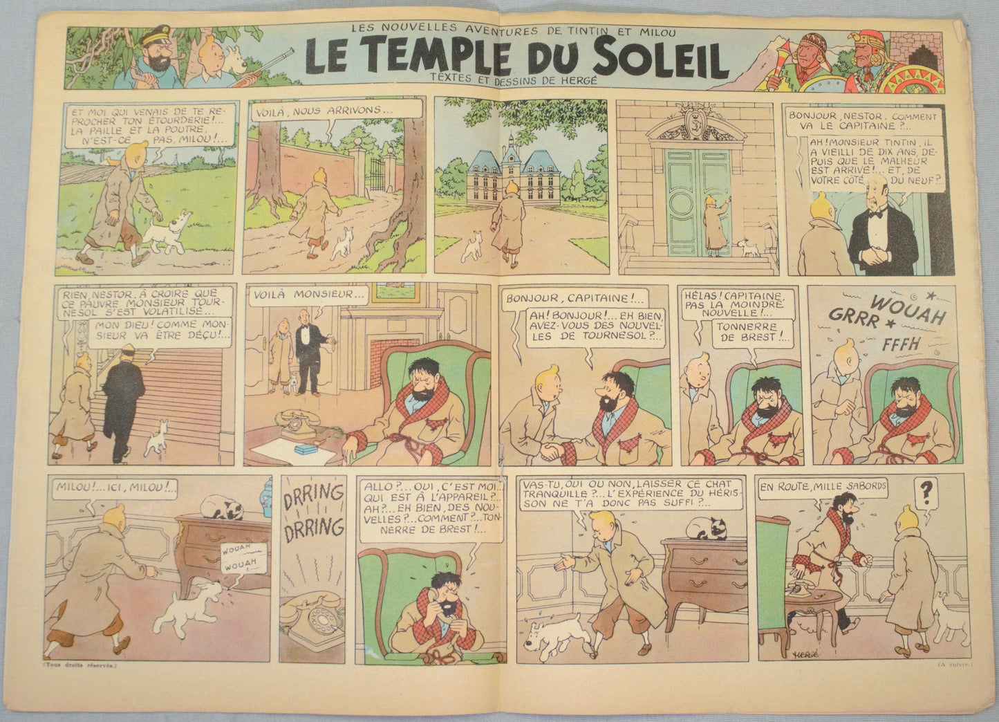 Journal Tintin Issue 2: 1946 Edgar P.Jacobs Cover Edition Originale Vintage Comic EO