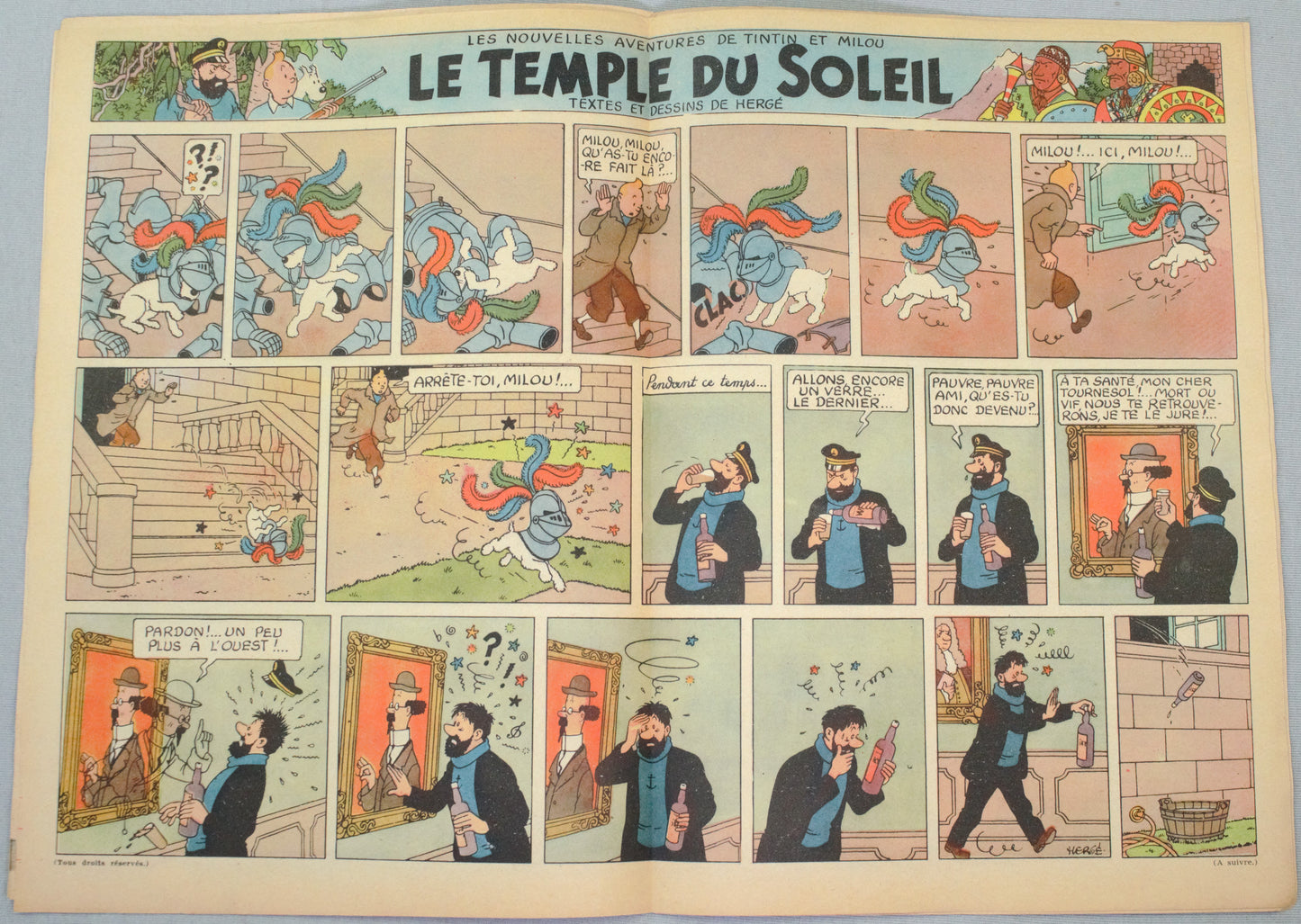 Journal Tintin Issue 4: 1946 Cover Edition Originale Vintage Comic EO