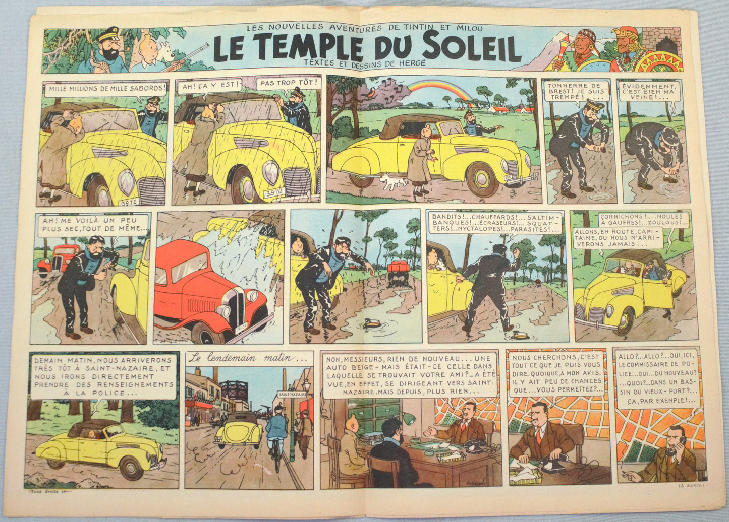 Journal Tintin Issue 6: 1946 Edgar.P Jacobs Cover Edition Originale Vintage Comic EO