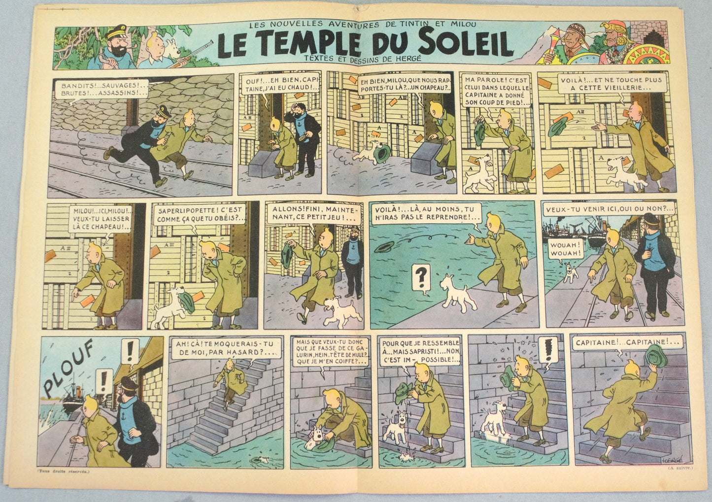 Journal Tintin Issue 11: 1946 Cover Edition Originale Vintage Comic EO