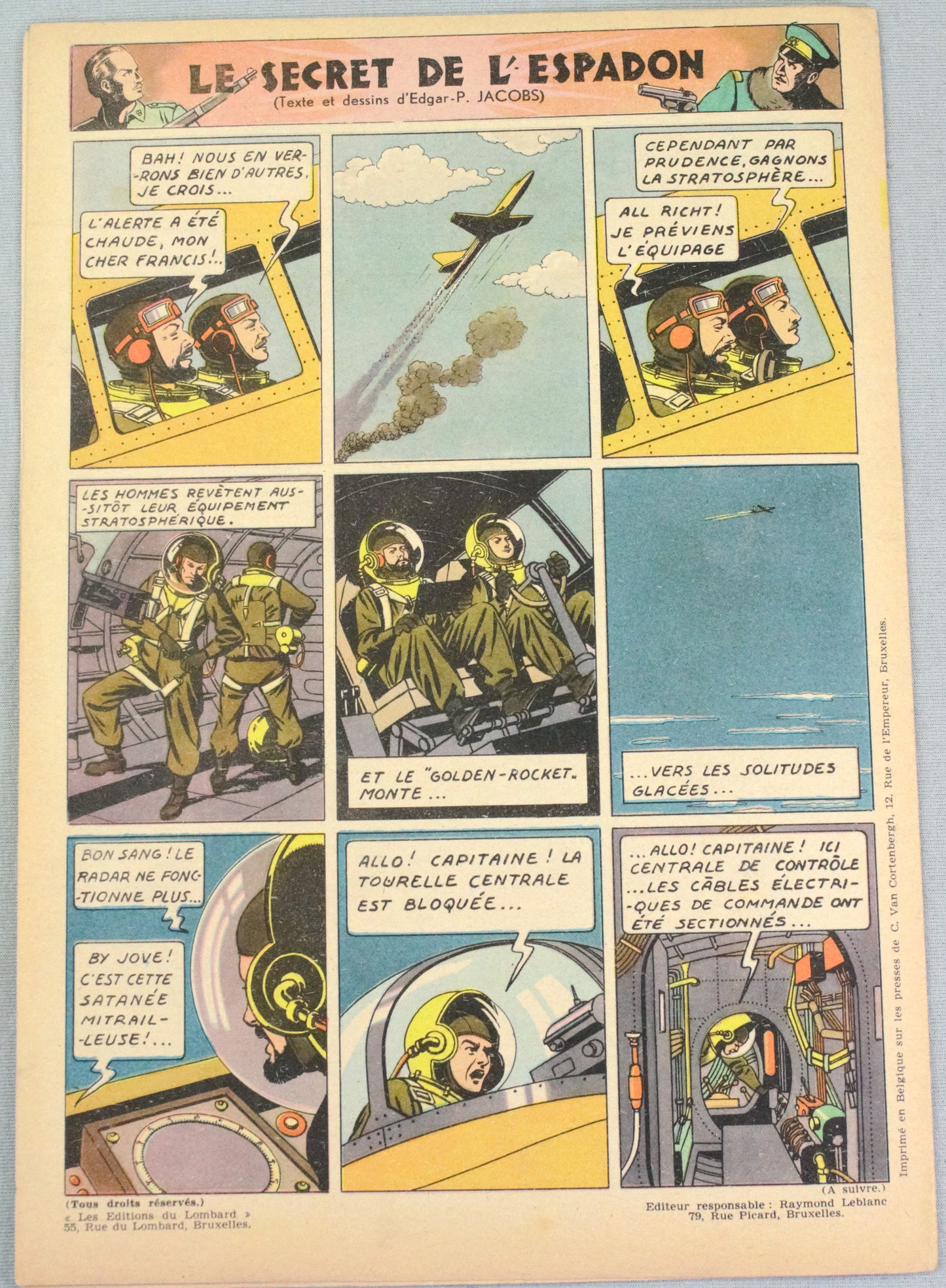 Journal Tintin Issue 11: 1946 Cover Edition Originale Vintage Comic EO
