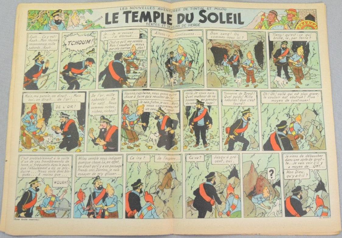 Journal Tintin Issue 1: January 1st 1948 Jacques Laudy Cover Edition Vintage Comic EO Couverture