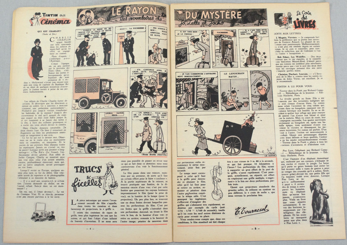 Journal Tintin Issue 2: January 8th 1948 Edgar P. Jacobs Cover Edition Vintage Comic EO Couverture