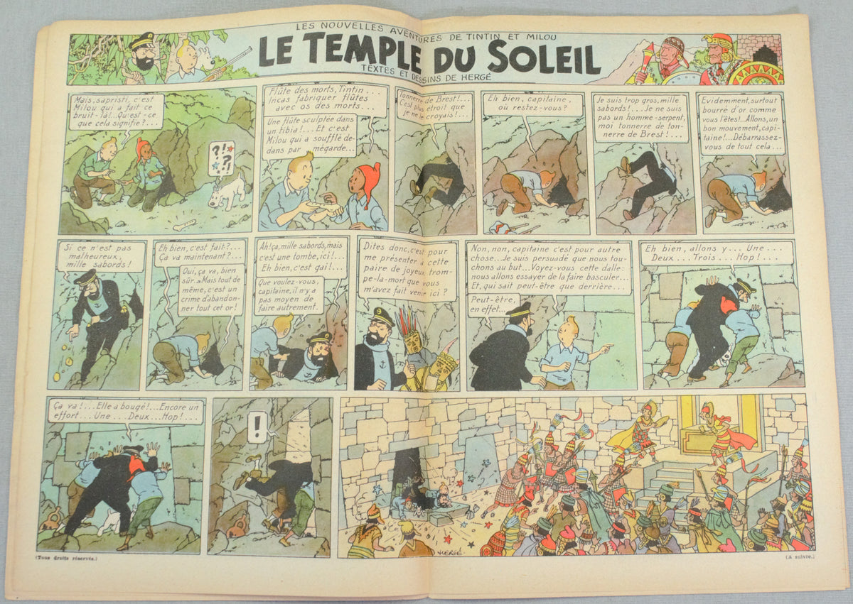 Journal Tintin Issue 3: January 15th 1948 Paul Cuvelier Cover Edition Vintage Comic EO Couverture