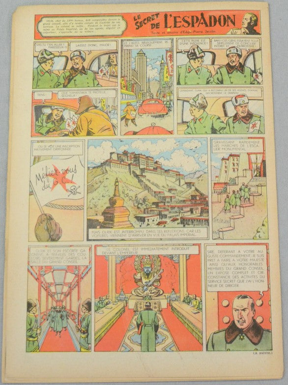 Journal Tintin Issue 3: January 15th 1948 Paul Cuvelier Cover Edition Vintage Comic EO Couverture