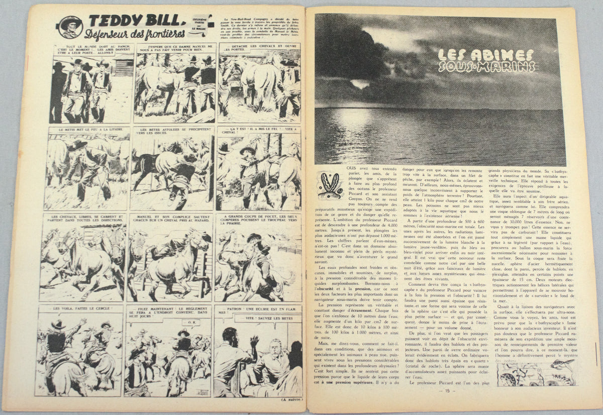 Journal Tintin Issue 5: January 29th 1948 Le Rallic Cover Edition Vintage Comic EO Couverture