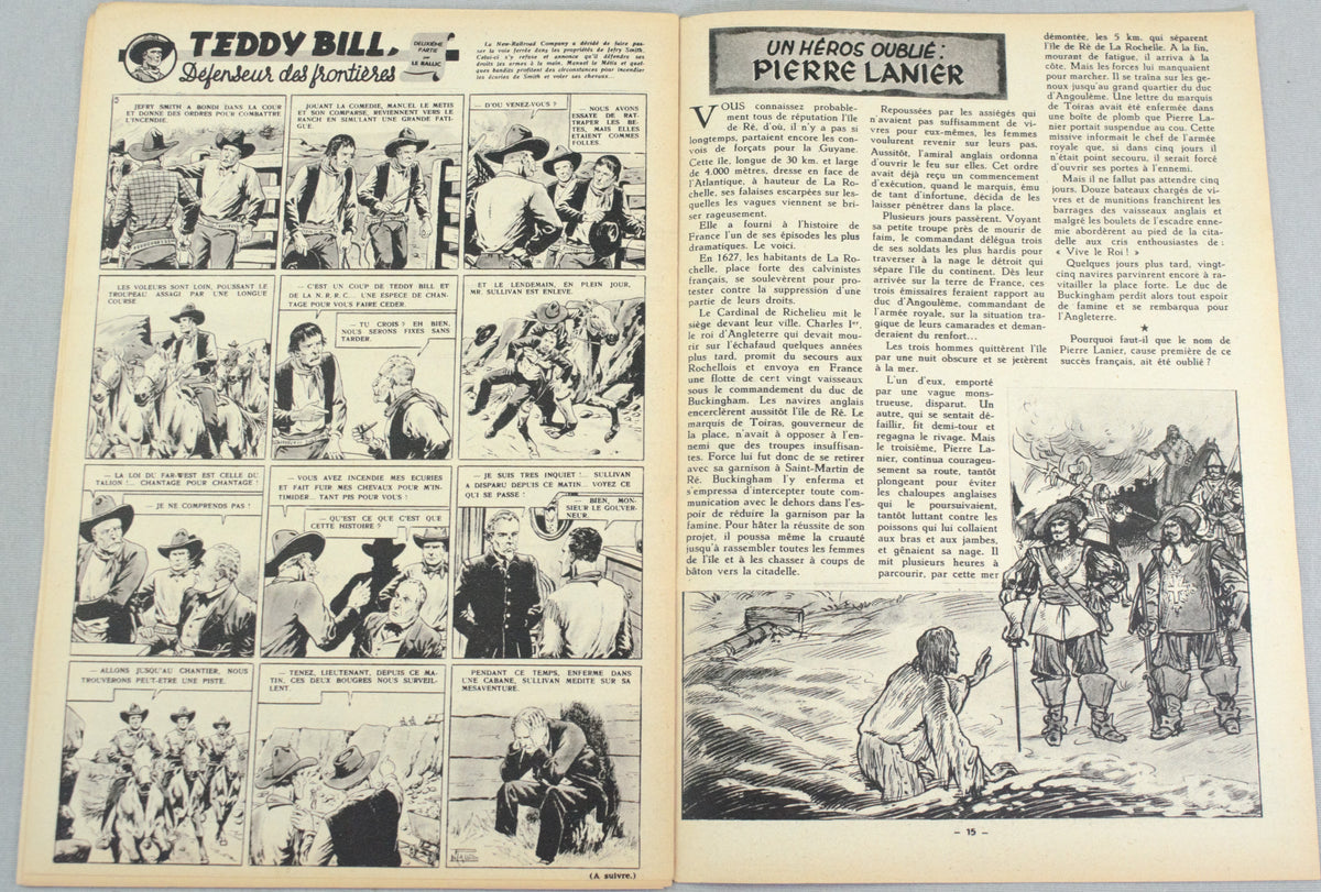 Journal Tintin Issue 6: Febuary 5th 1948 Edgar P. Jacobs Cover Edition Vintage Comic EO Couverture