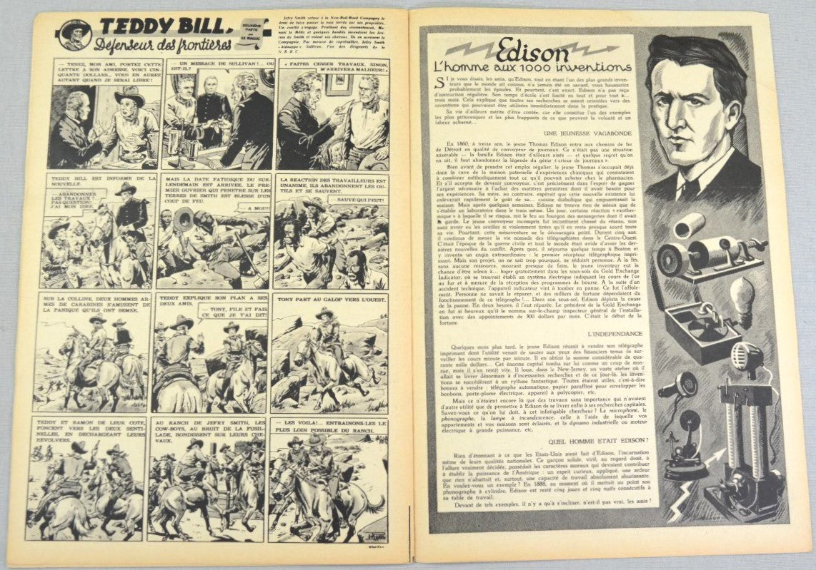 Journal Tintin Issue 7: February 12th 1948 Edgar P. Jacobs Cover Edition Vintage Comic EO Couverture