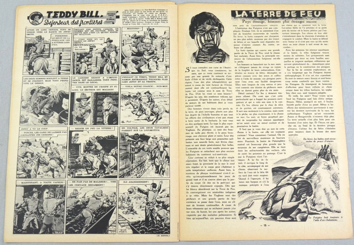 Journal Tintin Issue 8: February 19th 1948 Paul Cuvelier Cover Edition Vintage Comic EO Couverture