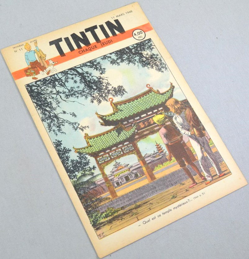 Journal Tintin Issue 11: March 11th 1948  Paul Cuvelier Cover Edition Vintage Comic EO Couverture