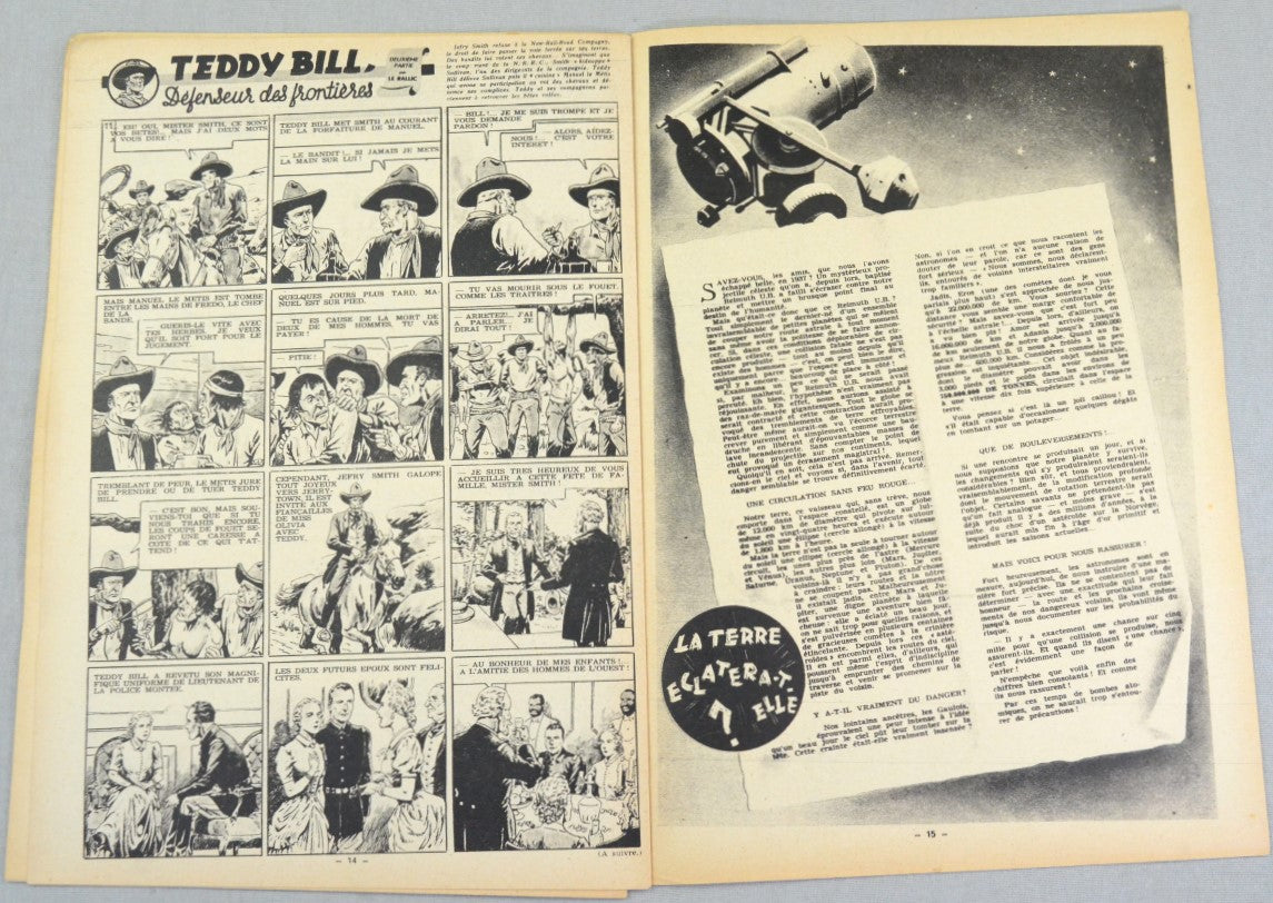 Journal Tintin Issue 12: March 18th 1948 Edgar P. Jacobs Cover Edition Vintage Comic EO Couverture