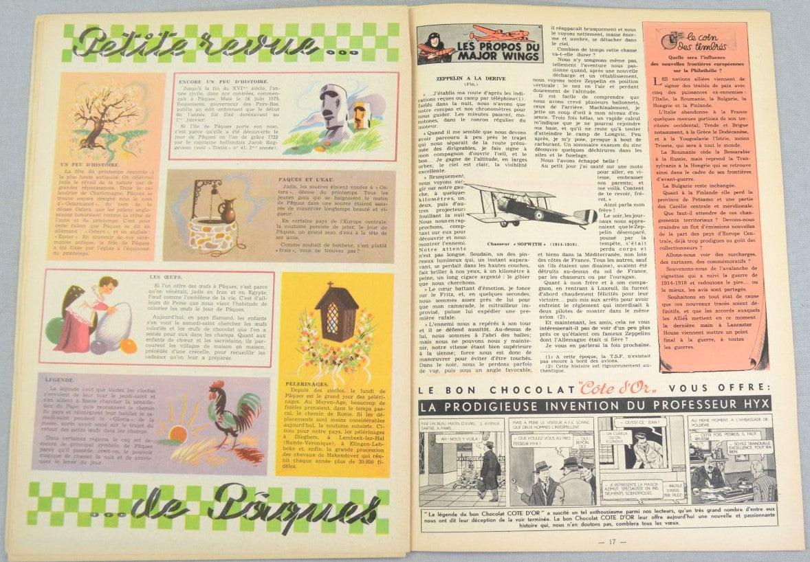 Journal Tintin Issue 13: March 25th 1948 Paul Cuvelier Cover Edition Vintage Comic EO Couverture