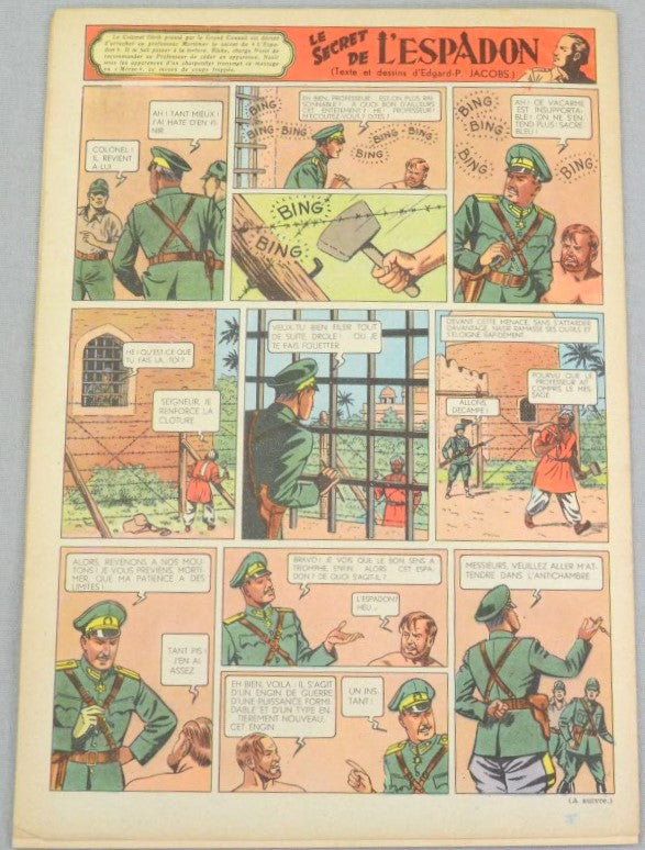 Journal Tintin Issue 13: March 25th 1948 Paul Cuvelier Cover Edition Vintage Comic EO Couverture