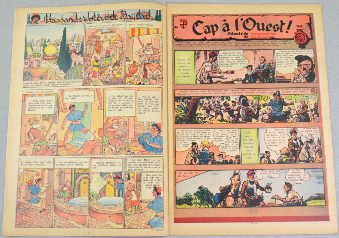 Journal Tintin Issue 18: April 29th 1948 Cover Edition Vintage Comic EO Couverture