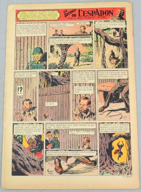 Journal Tintin Issue 18: April 29th 1948 Cover Edition Vintage Comic EO Couverture