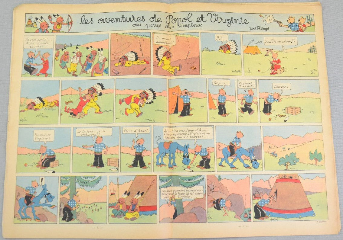 Journal Tintin Issue 21: May 20th 1948 Paul Cuvelier Cover Edition Vintage Comic EO Couverture