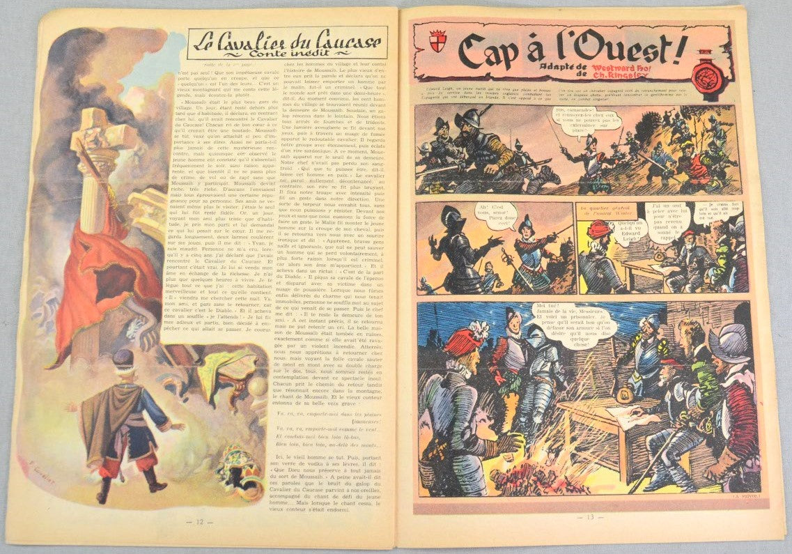 Journal Tintin Issue 21: May 20th 1948 Paul Cuvelier Cover Edition Vintage Comic EO Couverture