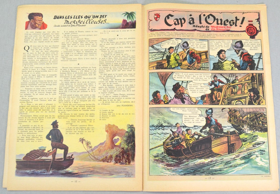 Journal Tintin Issue 23: June 3rd 1948 Étienne Le Rallic Cover Edition Vintage Comic EO Couverture