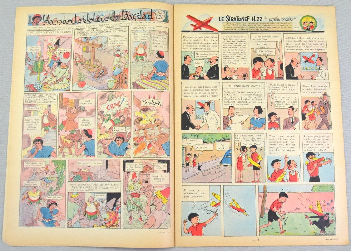 Journal Tintin Issue 24: June 10th 1948 Jacques Laudy Cover Edition Vintage Comic EO Couverture