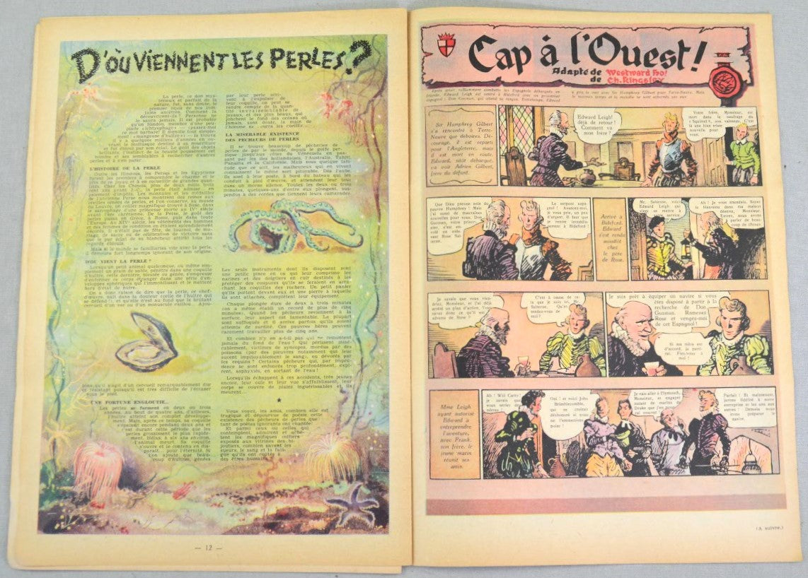 Journal Tintin Issue 24: June 10th 1948 Jacques Laudy Cover Edition Vintage Comic EO Couverture