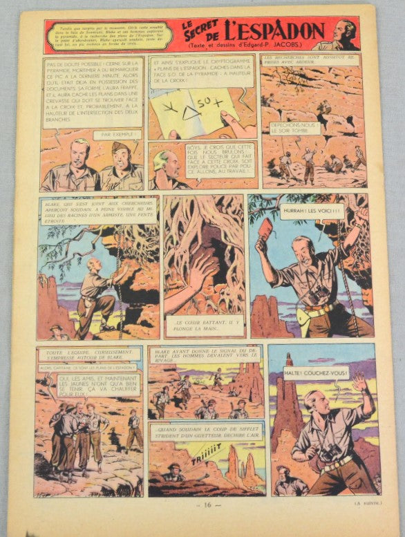 Journal Tintin Issue 24: June 10th 1948 Jacques Laudy Cover Edition Vintage Comic EO Couverture