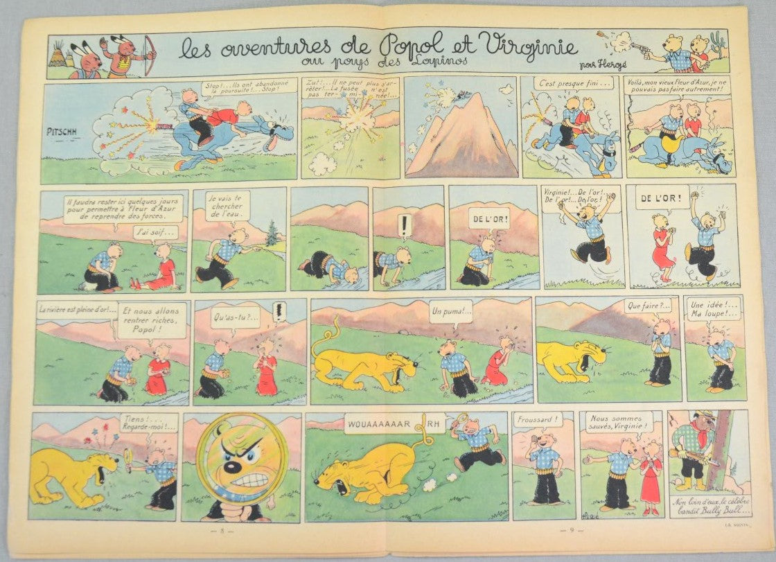 Journal Tintin Issue 25: June 17th 1948 Cover Edition Vintage Comic EO Couverture