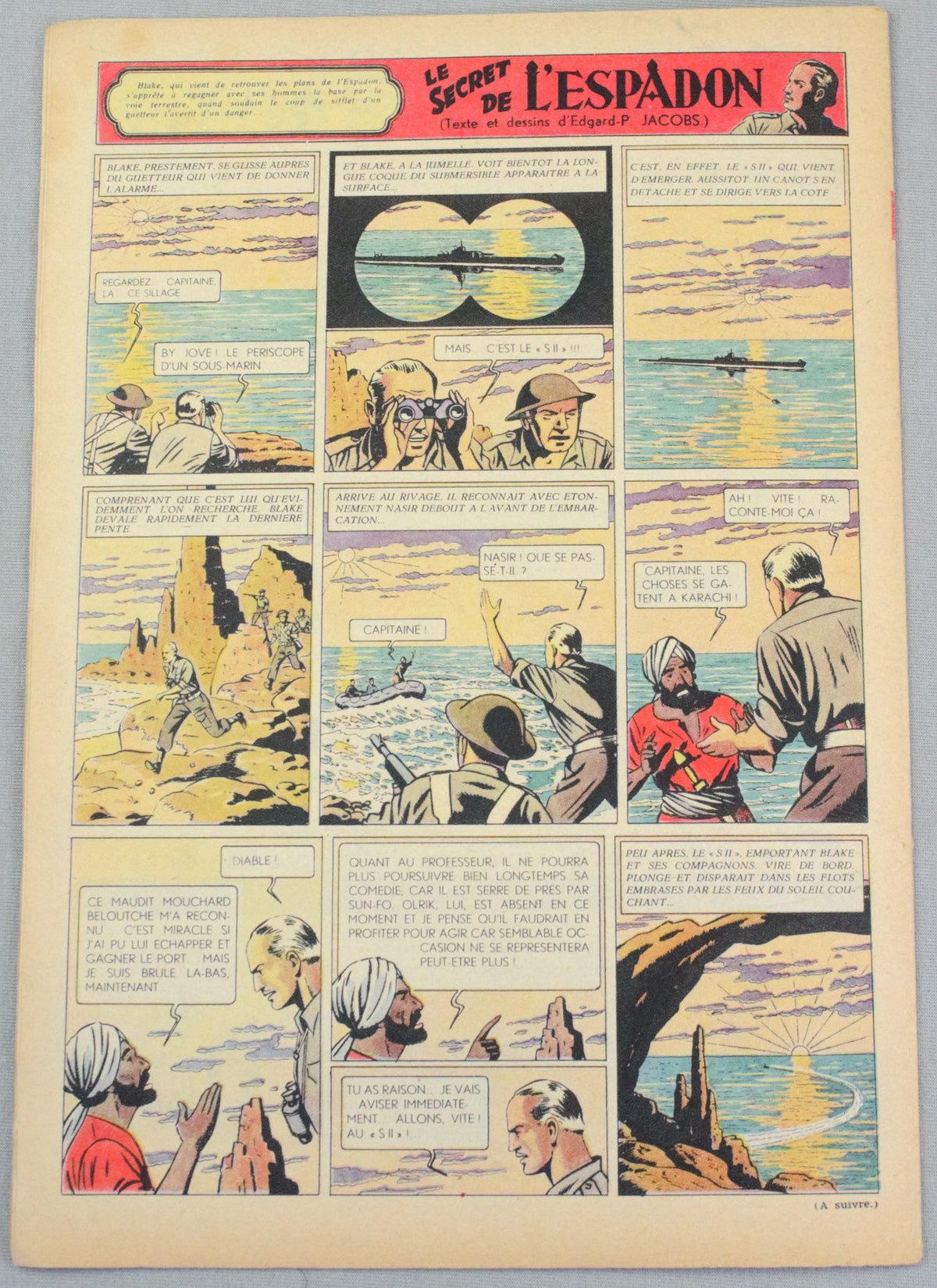 Journal Tintin Issue 25: June 17th 1948 Cover Edition Vintage Comic EO Couverture