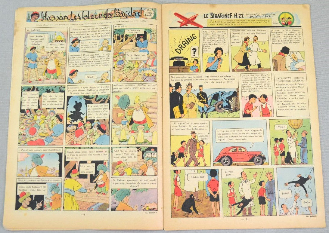 Journal Tintin Issue 26: June 24th 1948 Cover Edition Vintage Comic EO Couverture