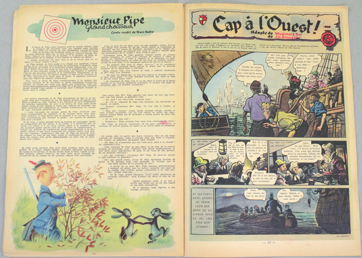Journal Tintin Issue 30: July 22nd 1948 Le Rallic Cover Edition Vintage Comic EO Couverture