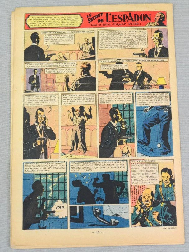 Journal Tintin Issue 30: July 22nd 1948 Le Rallic Cover Edition Vintage Comic EO Couverture