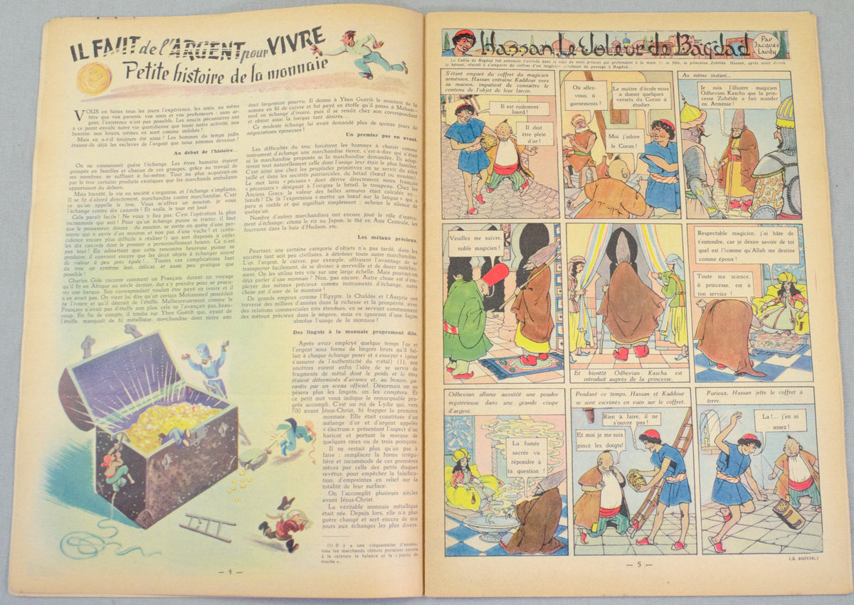 Journal Tintin Issue 32: August 5th 1948 Edgar P. Jacobs Cover Edition Vintage Comic EO Couverture