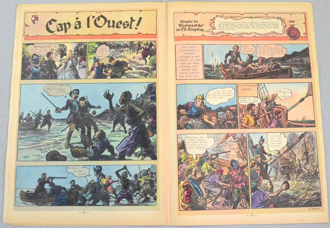 Journal Tintin Issue 32: August 5th 1948 Edgar P. Jacobs Cover Edition Vintage Comic EO Couverture