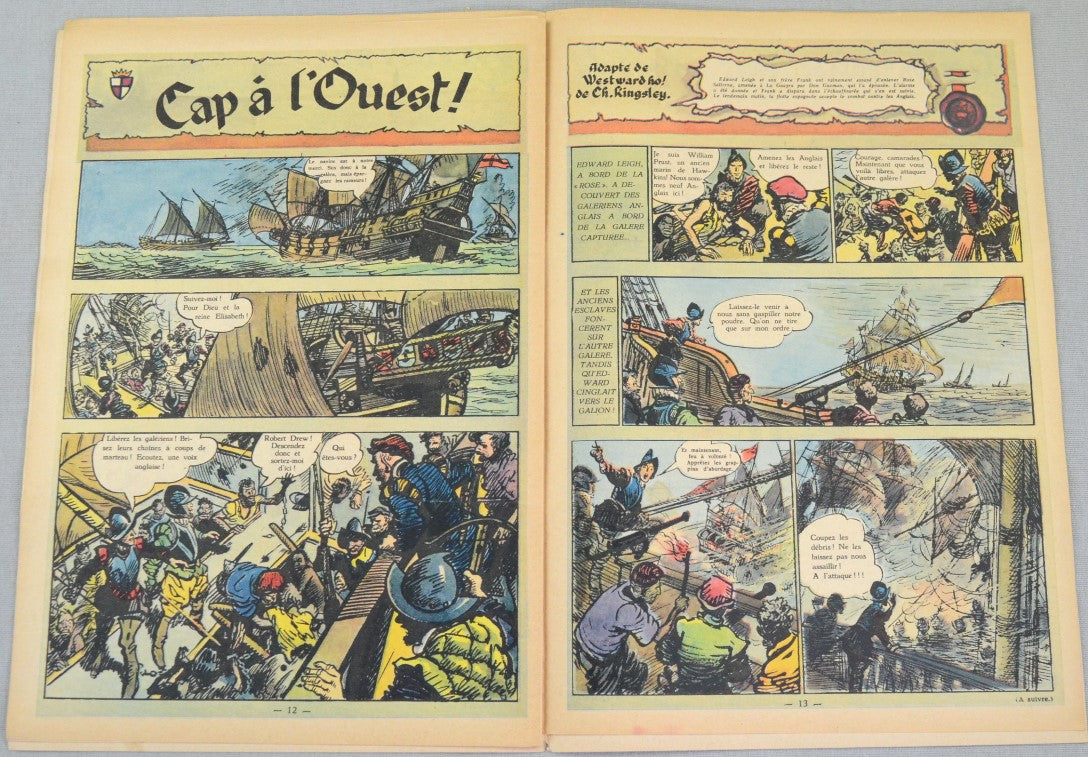 Journal Tintin Issue 33: August 12th 1948 Husy Cover Edition Vintage Comic EO Couverture